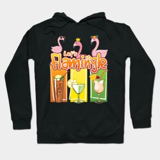 'Lets Flamingle' Awesome Flamingo Bird Hoodie